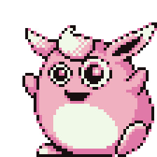 ポケモン プクリンのドット絵が怖すぎる ネット 今どんなだっけと思って画像検索してみたけど元のデザインの時点で根本的に可愛くない気がするなこれ 画族